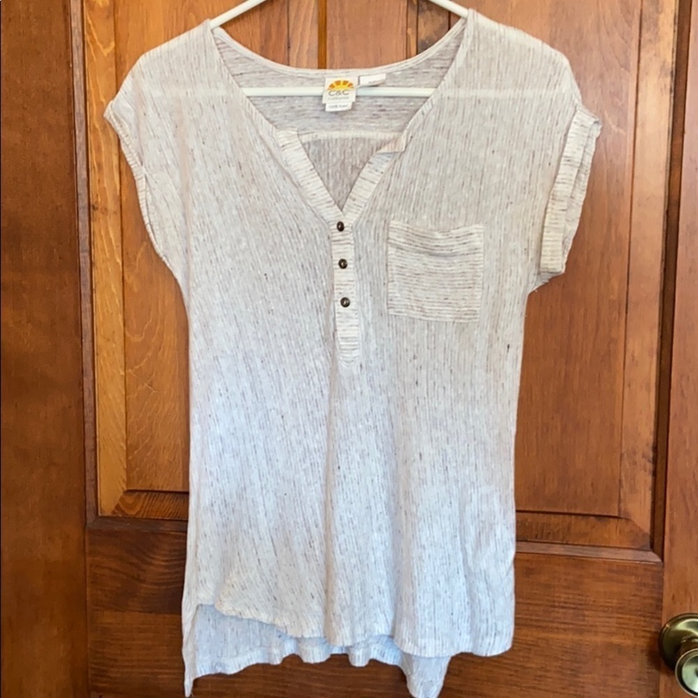 C&C California 100% Linen Top